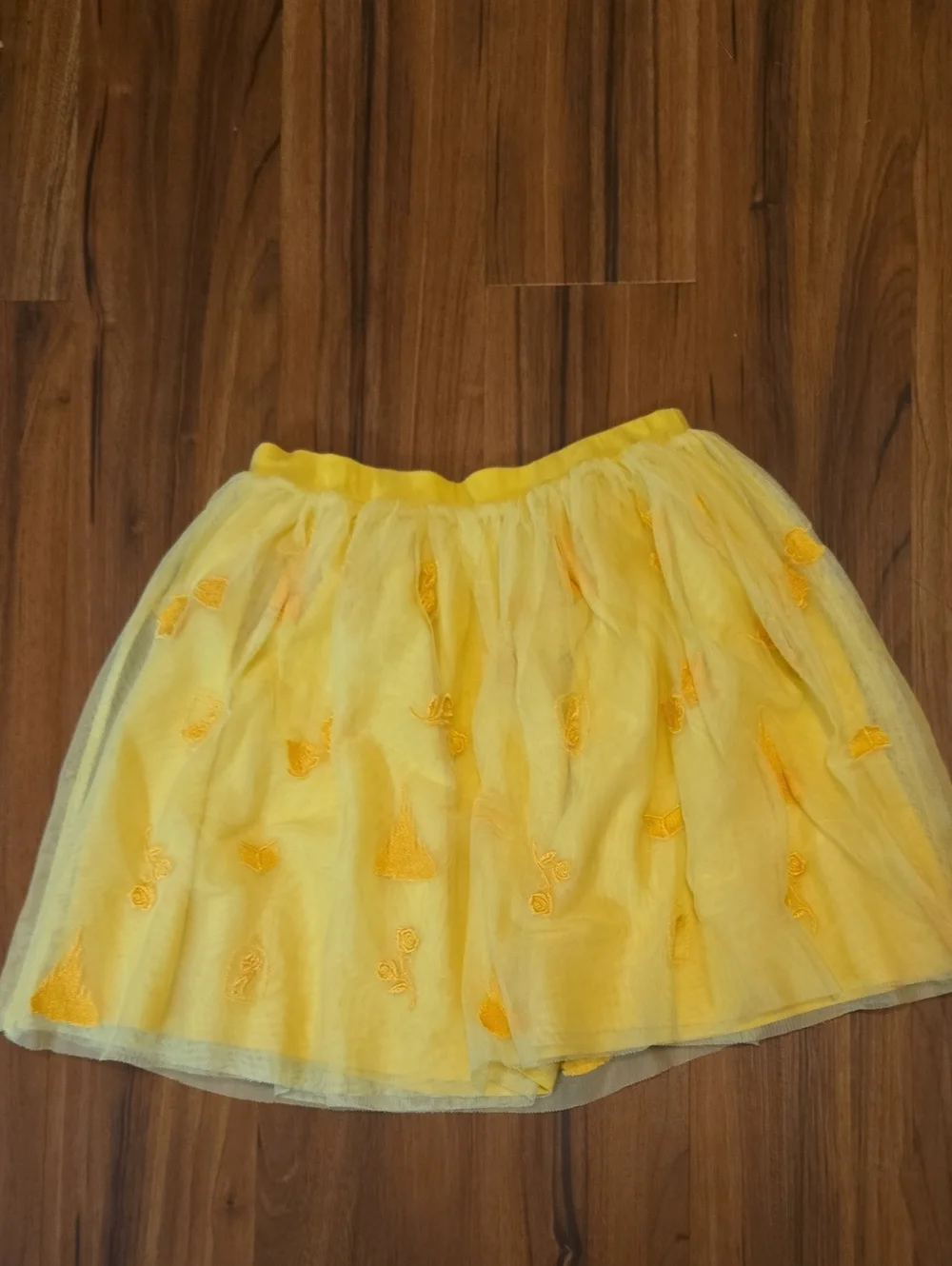Hanna Andersson Disney Yellow Princess Sweatshirt And Tulle Skirt